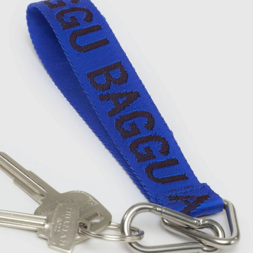 NWT Baggu Logo Keychain - Cobalt